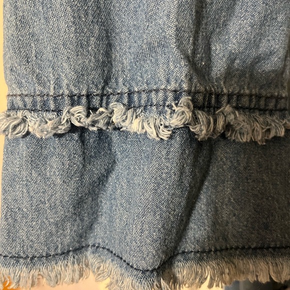 Star Style 1X distressed denim tunic dress - Picture 2 of 4